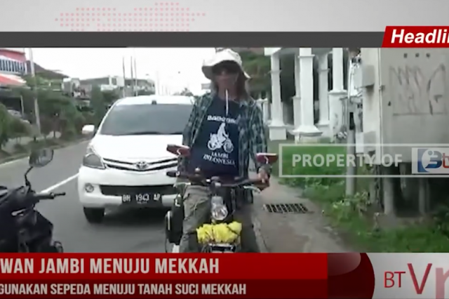 SASTRAWAN JAMBI MENUJU MEKKAH, BABE BIKE GUNAKAN SEPEDA MENUJU TANAH SUCI MEKKAH