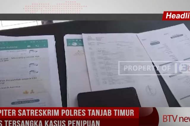 UNIT TIPITER SATRESKRIM POLRES TANJAB TIMUR RINGKUS TERSANGKA KASUS PENIPUAN