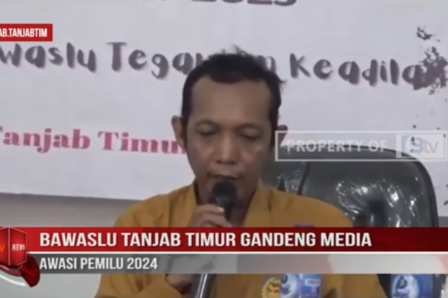 BAWASLU TANJAB TIMUR GANDENG MEDIA AWASI PEMILU 2024