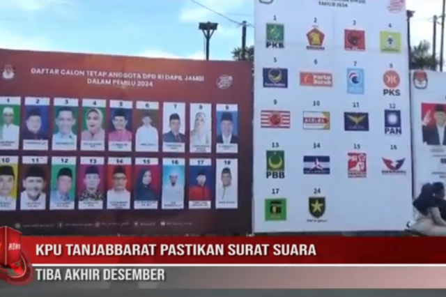 KPU TANJABBARAT PASTIKAN SURAT SUARA TIBA AKHIR DESEMBER