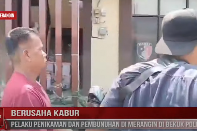 BERUSAHA KABUR, PELAKU PENIKAMAN DAN PEMBUNUHAN DI MERANGIN DI BEKUK POLISI