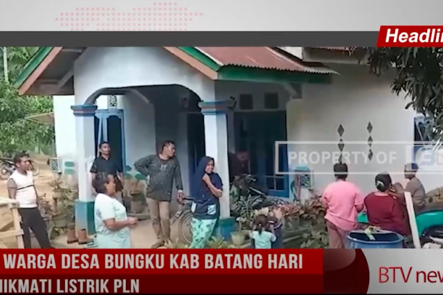 RIBUAN WARGA DESA BUNGKU KABUPATEN BATANG HARI BELUM NIKMATI LISTRIK PLN