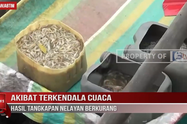 AKIBAT TERKENDALA CUACA, HASIL TANGKAPAN NELAYAN BERKURANG