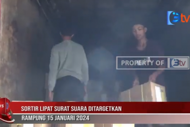 SORTIR LIPAT SURAT SUARA DITARGETKAN RAMPUNG 15 JANUARI 2024