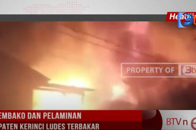 RUKO SEMBAKO DAN PELAMINAN DI KABUPATEN KERINCI LUDES TERBAKAR