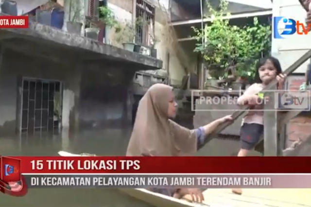 15 TITIK LOKASI TPS DI KECAMATAN PELAYANGAN KOTA JAMBI TERENDAM BANJIR