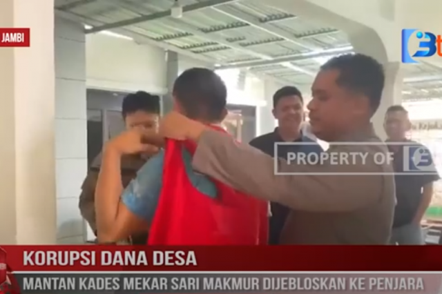 KORUPSI DANA DESA, MANTAN KADES MEKAR SARI MAKMUR DIJEBLOSKAN KE PENJARA