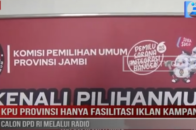 KPU PROVINSI HANYA FASILITASI IKLAN KAMPANYE CALON DPD RI MELALUI RADIO