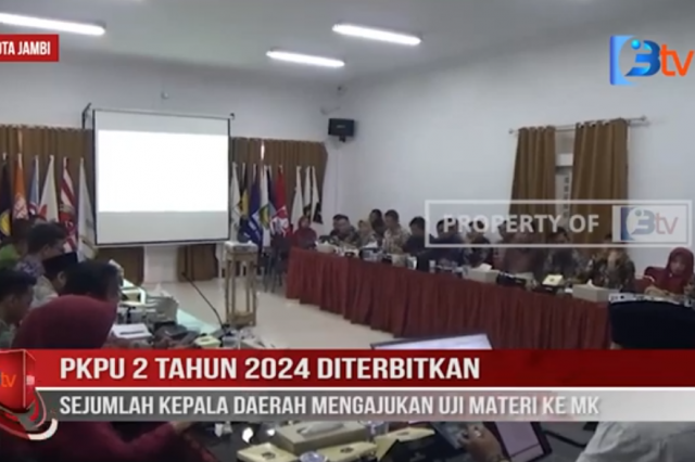 PKPU 2 TAHUN 2024 DITERBITKAN, SEJUMLAH KEPALA DAERAH MENGAJUKAN UJI MATERI KE MK