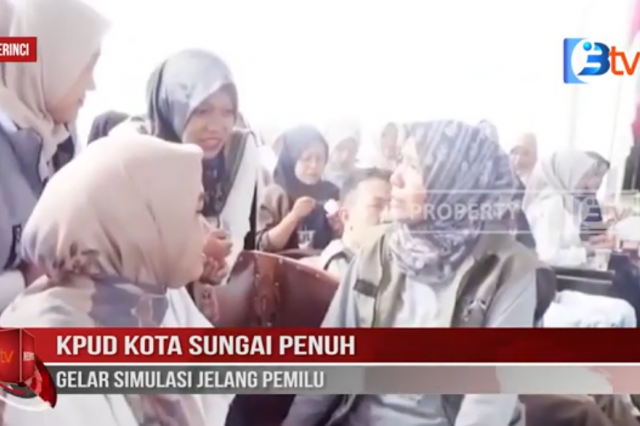 KPUD KOTA SUNGAI PENUH GELAR SIMULASI JELANG PEMILU