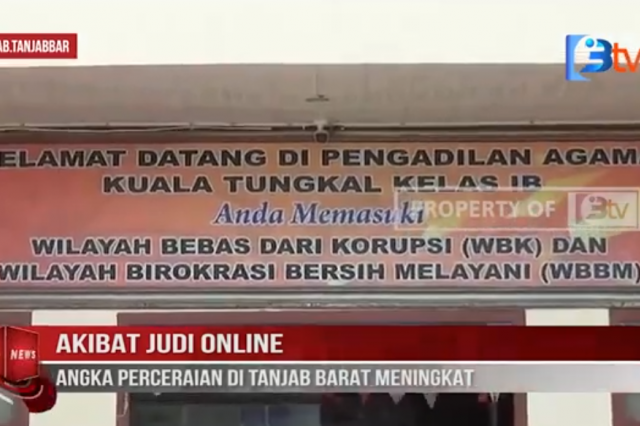 AKIBAT JUDI ONLINE, ANGKA PERCERAIAN DI TANJAB BARAT MENINGKATKAN