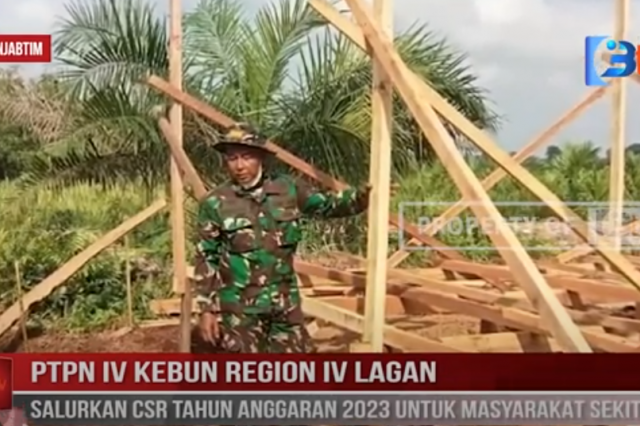 PTPN IV KEBUN REGION IV LAGAN SALURKAN CSR TAHUN ANGGARAN 2023 UNTUK MASYARAKAT SEKITAR