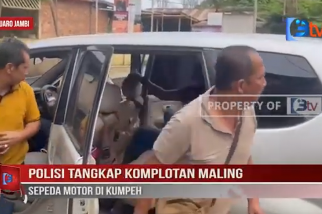 POLISI TANGKAP KOMPLOTAN MALING SEPEDA MOTOR DI KUMPEH