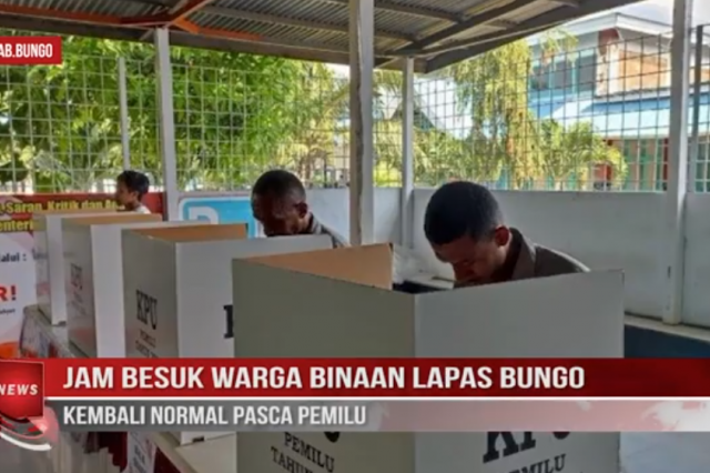 JAM BESUK WARGA BINAAN LAPAS BUNGO KEMBALI NORMAL PASCA PEMILU