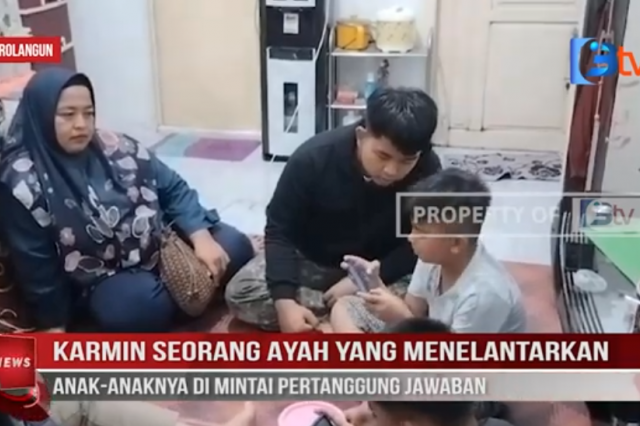 KARMIN SEORANG AYAH YANG MENELANTARKAN ANAK ANAKNYA DI MINTAI PERTANGGUNG JAWABAN