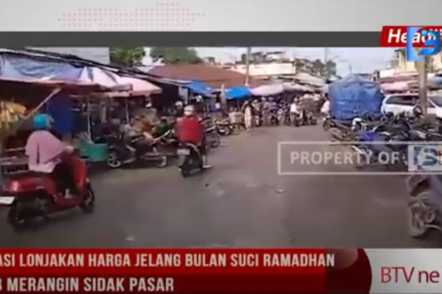 ANTISIPASI LONJAKAN HARGA JELANG BULAN SUCI RAMADHAN, PEMKAB MERANGIN SIDAK PASAR