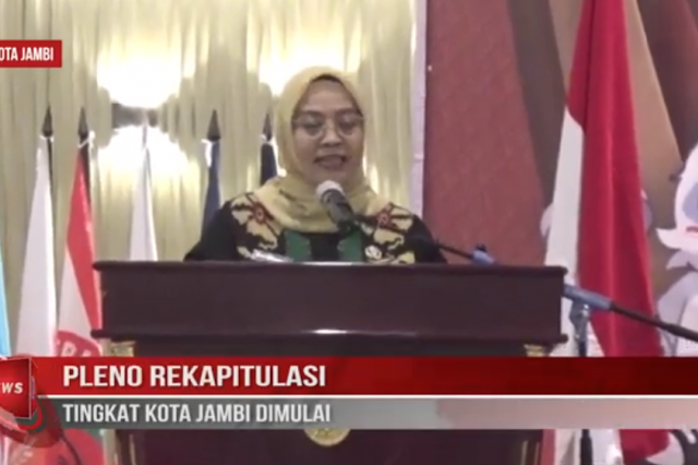 PLENO REKAPITULASI TINGKAT KOTA JAMBI DIMULAI