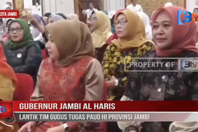 GUBERNUR JAMBI AL HARIS LANTIK TIM GUGUS TUGAS PAUD HI PROVINSI JAMBI