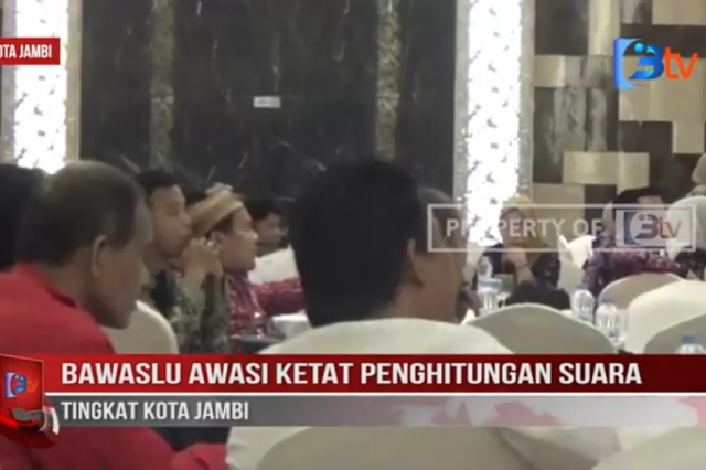 BAWASLU AWASI KETAT PENGHITUNGAN SUARA TINGKAT KOTA JAMBI