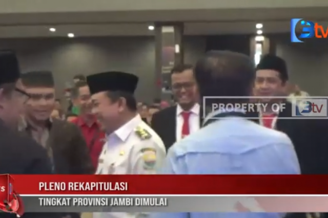 PLENO REKAPITULASI TINGKAT PROVINSI JAMBI DIMULAI