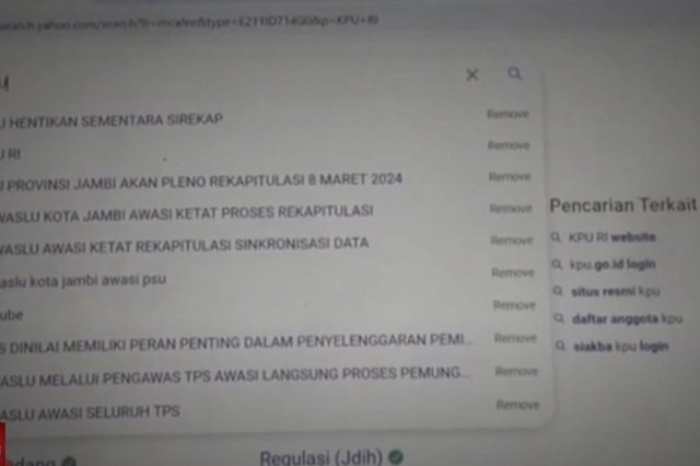 BAWASLU RI MINTA JELASKAN KE PUBLIK ALASAN KPU HENTIKAN GRAFIK DI SIREKAP