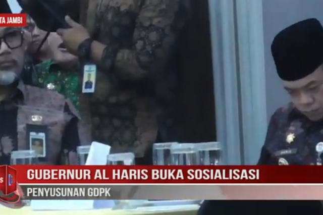 GUBERNUR AL HARIS BUKA SOSIALISASI PENYUSUNAN GDPK