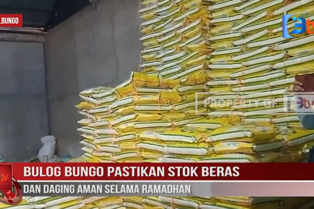 BULOG BUNGO PASTIKAN STOK BERAS DAN DAGING AMAN SELAMA RAMADHAN