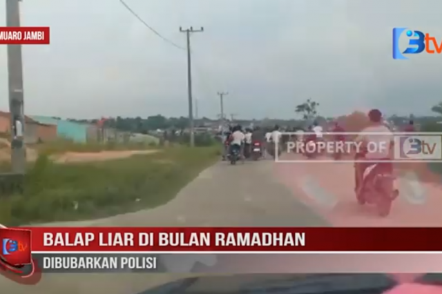 BALAP LIAR DI BULAN RAMADHAN DIBUBARKAN POLISI