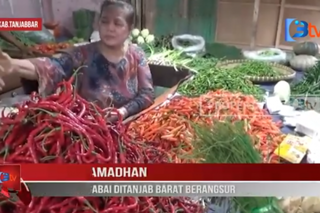 SELAMA RAMADHAN, HARGA JENIS CABAI DITANJAB BARAT BERANGSUR TURUN