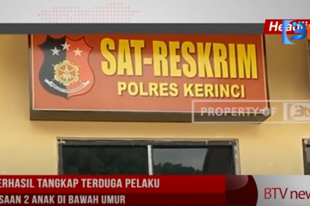 POLISI BERHASIL TANGKAP TERDUGA PELAKU PEMERKOSAAN 2 ANAK DI BAWAH UMUR