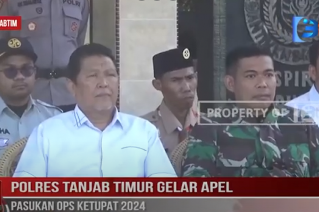 POLRES TANJAB TIMUR GELAR APEL PASUKAN OPS KETUPAT 2024