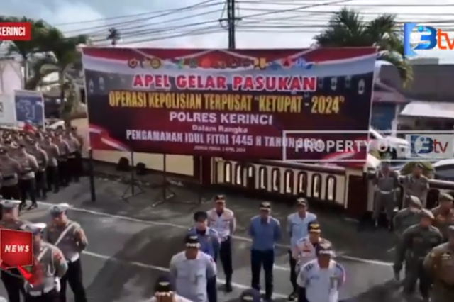 POLRES KERINCI GELAR APEL OPERASI KETUPAT 2024