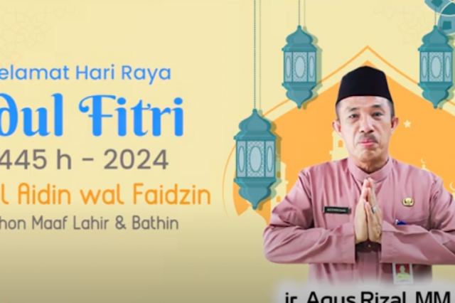 UCAPAN IDUL FITRI Kadis Perkebunan Prov Jambi - Ir. Agus Rizal, M.M