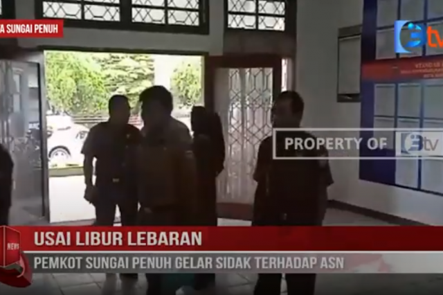 USAI LIBUR LEBARAN, PEMKOT SUNGAI PENUH GELAR SIDAK TERHADAP ASN