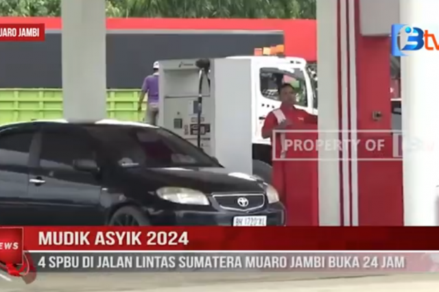 MUDIK ASYIK 2024, 4 SPBU DI JALAN LINTAS SUMATERA MUARO JAMBI BUKA 24 JAM