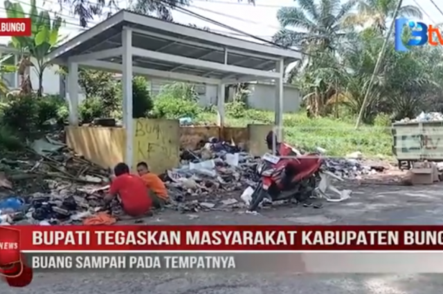 BUPATI TEGASKAN MASYARAKAT KABUPATEN BUNGO BUANG SAMPAH PADA TEMPATNYA