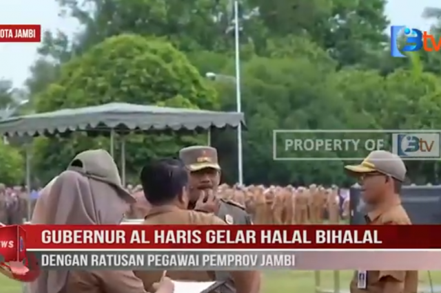 GUBERNUR AL HARIS GELAR HALAL BIHALAL DENGAN RATUSAN PEGAWAI PEMPROV JAMBI