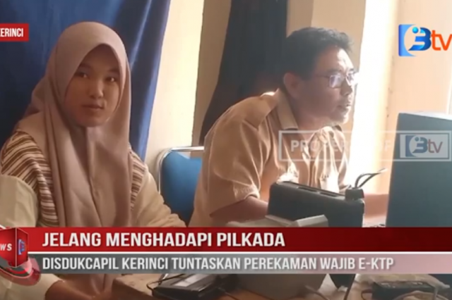 JELANG MENGHADAPI PILKADA, DISDUKCAPIL KERINCI TUNTASKAN PEREKAMAN WAJIB E KTP