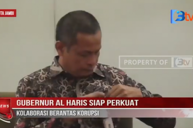 GUBERNUR AL HARIS SIAP PERKUAT KOLABORASI BERANTAS KORUPSI