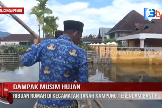 DAMPAK MUSIM HUJAN, RIBUAN RUMAH DI KECAMATAN TANAH KAMPUNG TERENDAM BANJIR