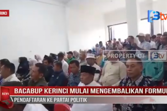 BACABUP KERINCI MULAI MENGEMBALIKAN FORMULIR PENDAFTARAN KE PARTAI POLITIK