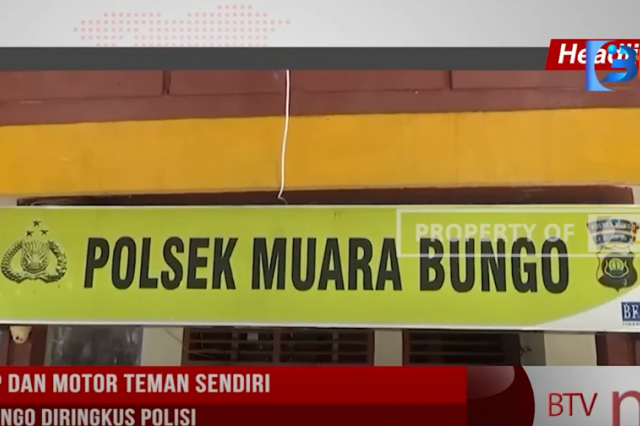 GASAK HP DAN MOTOR TEMAN SENDIRI, PRIA DI BUNGO DIRINGKUS POLISI