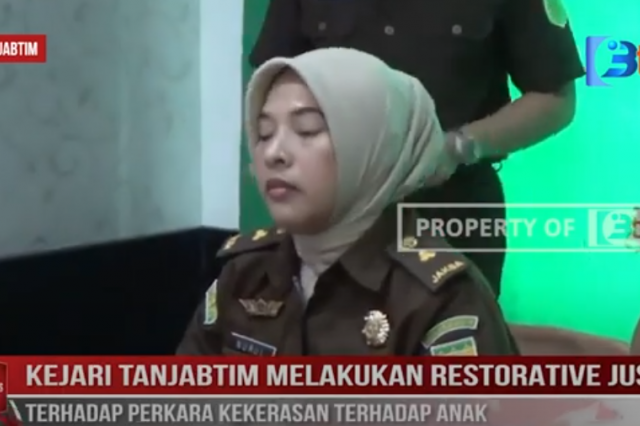 KEJARI TANJAB TIMUR MELAKUKAN RESTORATIVE JUSTICE TERHADAP PERKARA KEKERASAN TERHADAP ANAK