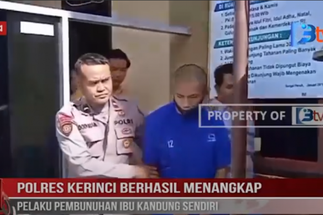 POLRES KERINCI BERHASIL MENANGKAP PELAKU PEMBUNUHAN IBU KANDUNG SENDIRI