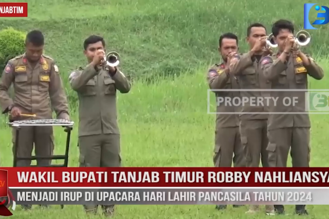 WAKIL BUPATI TANJAB TIMUR ROBBY NAHLIANSYAH MENJADI IRUP DI UPACARA HARI LAHIR PANCASILA TAHUN 2