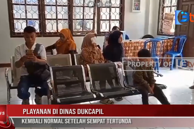 LAYANAN DI DINAS DUKCAPIL KEMBALI NORMAL SETELAH SEMPAT TERTUNDA