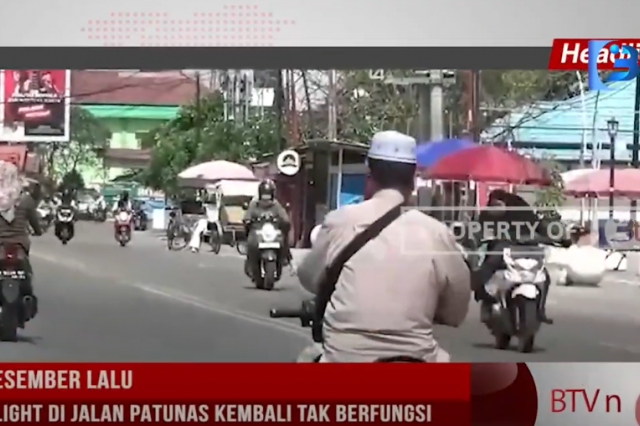 SEJAK DESEMBER LALU, TRAFFIC LIGHT DI JALAN PATUNAS KEMBALI TAK BERFUNGSI