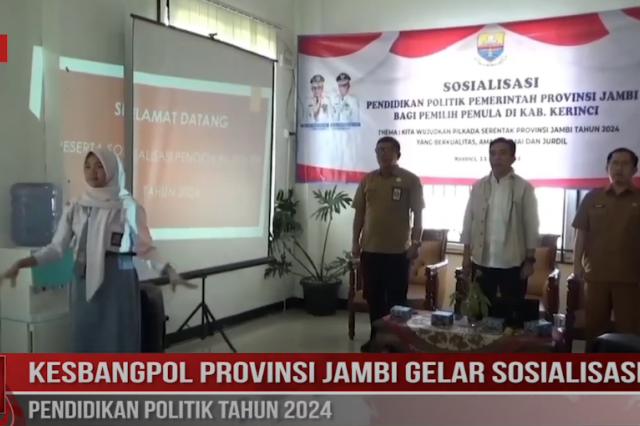 KESBANGPOL PROVINSI JAMBI GELAR SOSIALISASI PENDIDIKAN POLITIK TAHUN 2024