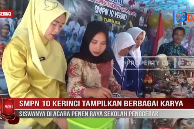 SMPN 10 KERINCI TAMPILKAN BERBAGAI KARYA SISWANYA DI ACARA PENEN RAYA SEKOLAH PENGGERAK