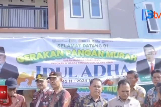 PJ BUPATI KERINCI MELAKUKAN PEMANTAUAN HARGA DAN KETERSEDIAAN BAHAN POKOK DIPASAR HIANG